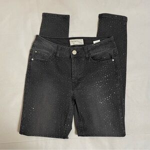 New Banjara Mid Rise Rhinestone Black Jeans Size 26